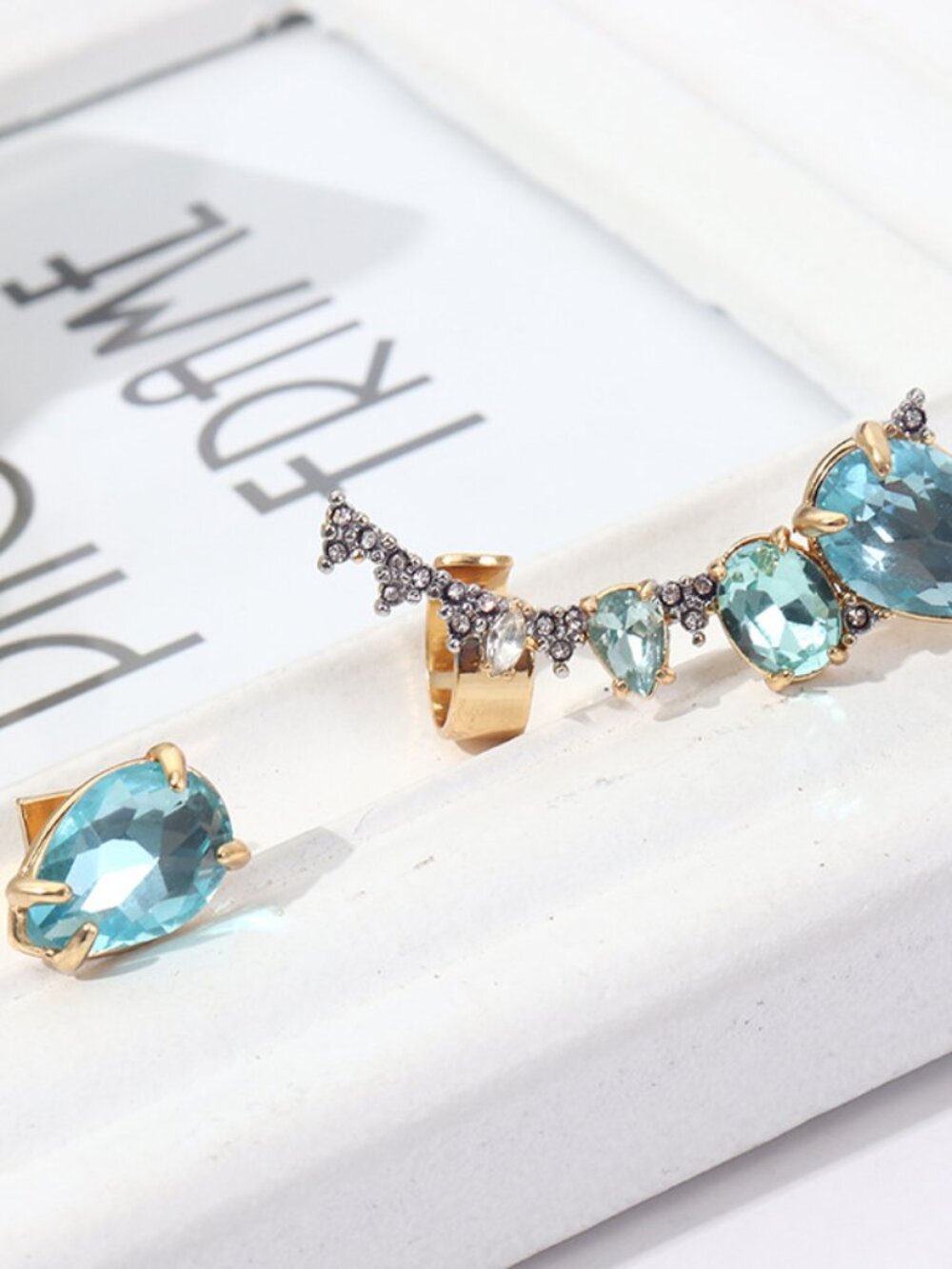 Alexis Bittar Asymmetrical Stud Earrings
